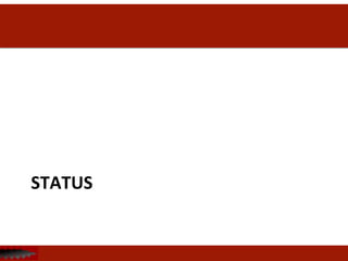 STATUS	
  
 
