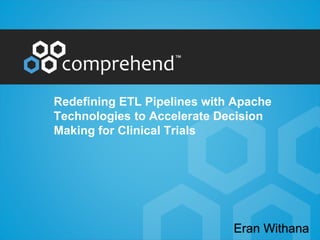 Redefining ETL Pipelines with Apache
Technologies to Accelerate Decision
Making for Clinical Trials
Eran Withana
 
