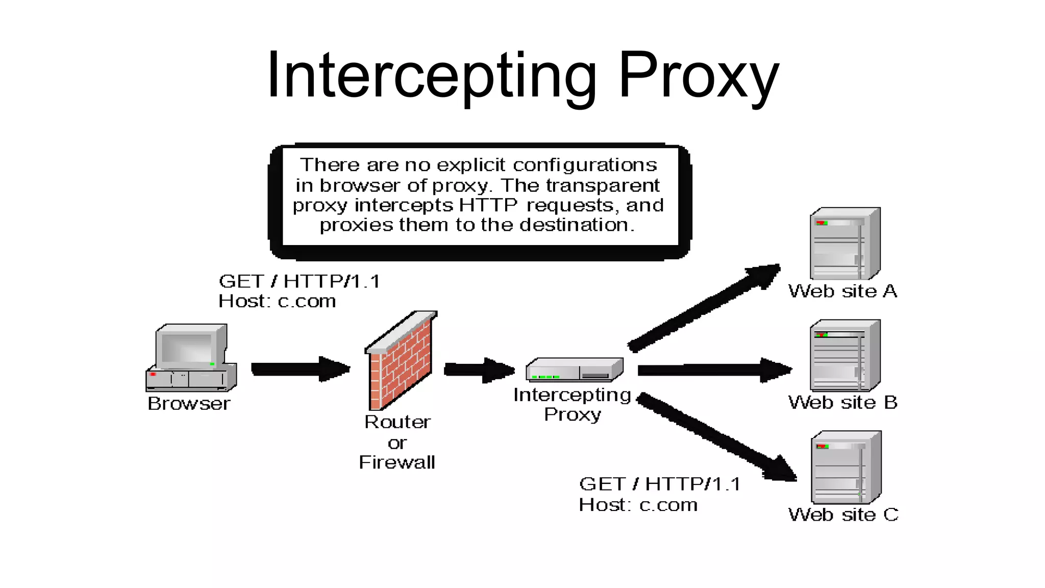 Intercepting Proxy
 