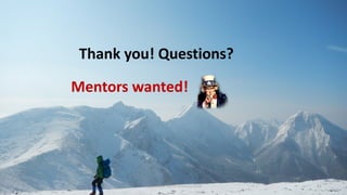 Thank you! Questions?
ApacheCon North America 2018 84
Mentors wanted!
 
