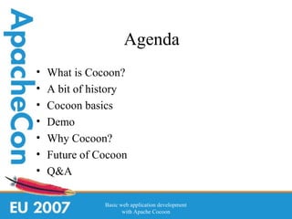 Basic web application development with Apache Cocoon 2.1 | PPT