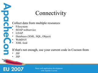 Basic web application development with Apache Cocoon 2.1 | PPT