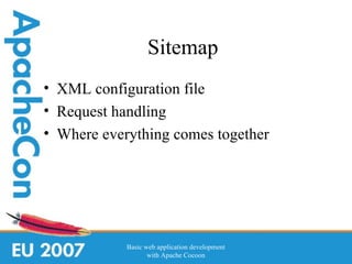 Basic web application development with Apache Cocoon 2.1 | PPT