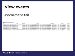 APACHECON North America
View events
unomi:event-tail
 