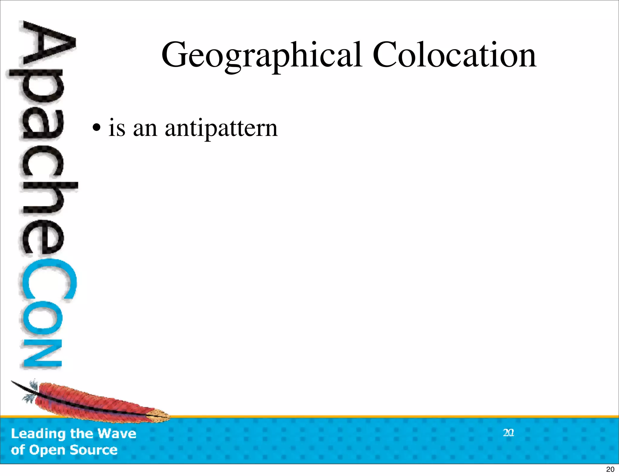ApacheCon US 2007:  Open Source Community Antipatterns