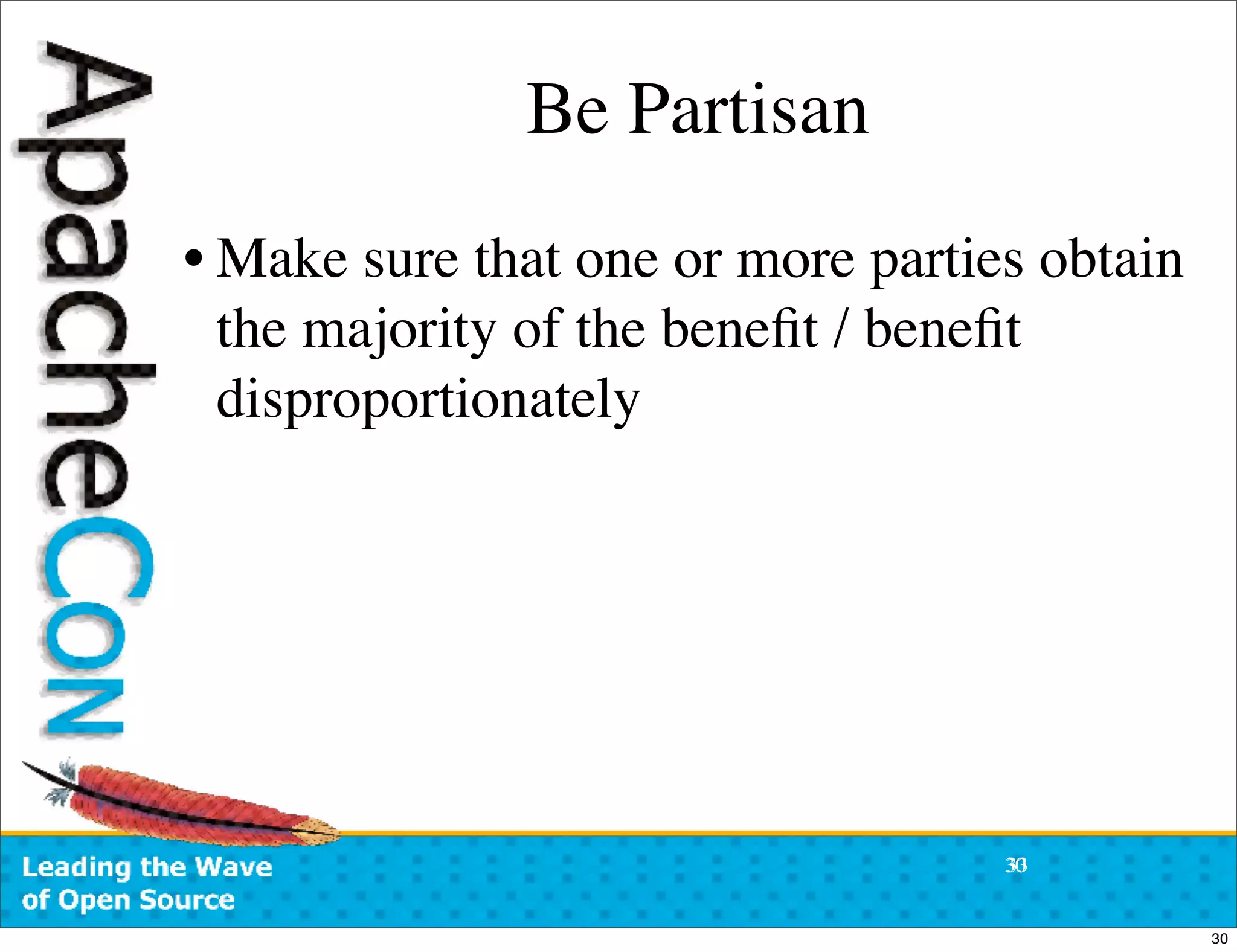 ApacheCon US 2007:  Open Source Community Antipatterns
