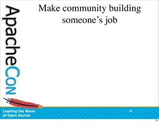 ApacheCon US 2007:  Open Source Community Antipatterns