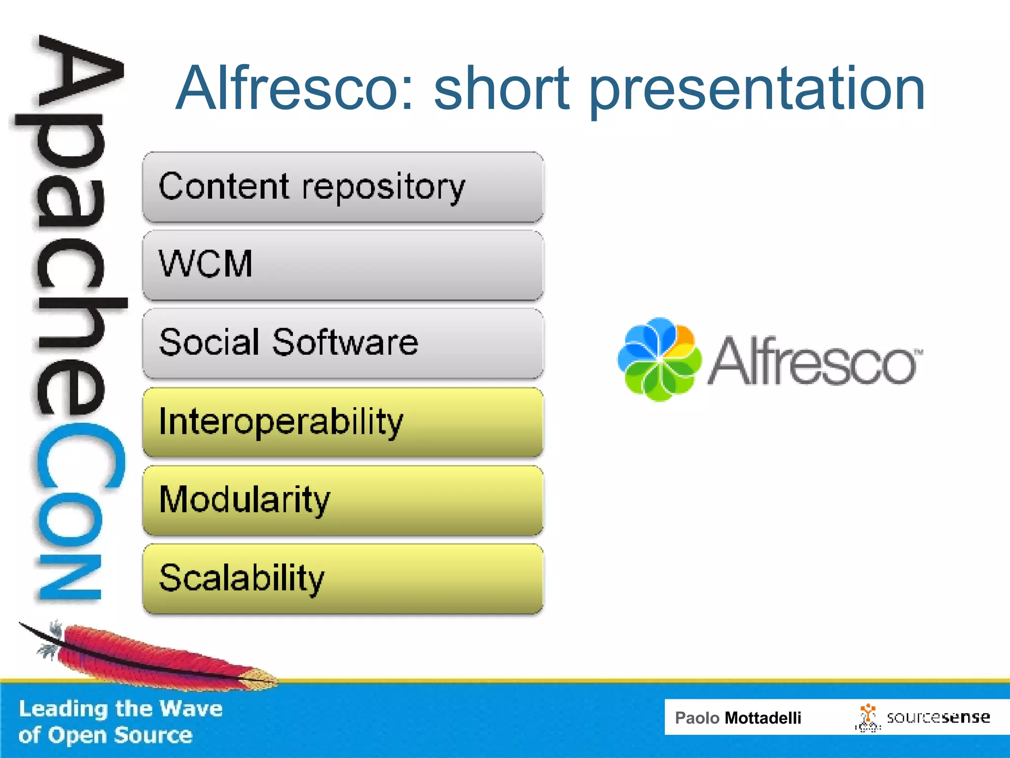 Alfresco: short presentation 