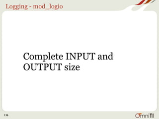 Logging - mod_logio




      Complete INPUT and
      OUTPUT size



136
 