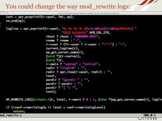 You could change the way mod_rewrite logs:
 