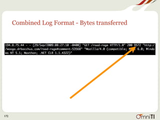 Combined Log Format - Bytes transferred




172
 