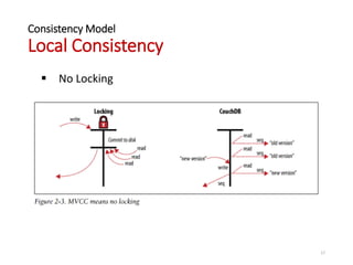 Consistency Model
Local Consistency
 No Locking
17
 