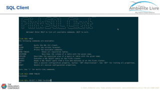 © 2018, Ambiente Livre. Todos direitos reservados. www.ambientelivre.com.br +55 (41) 3308-34383
SQL Client
 