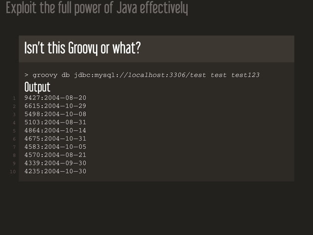 Apache Groovy: the language and the ecosystem | PPT