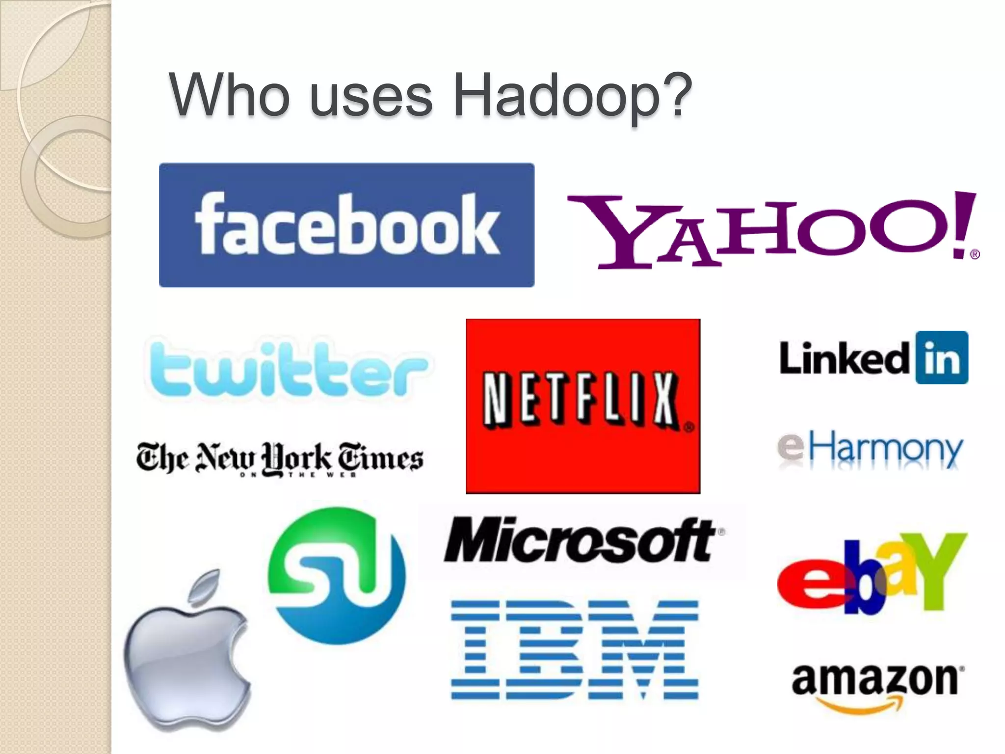 Who uses Hadoop? 