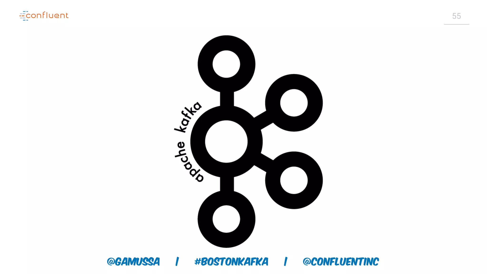 @gamussa | #BostonKafka | @ConfluentINc 55 