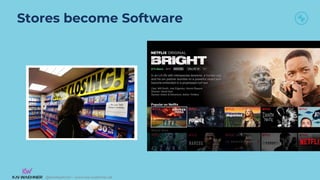 @KaiWaehner - www.kai-waehner.de
@KaiWaehner - www.kai-waehner.de
Stores become Software
 