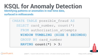 Ksql Examples Apache Kafka and KSQL in Action: Let's Build a Streaming Data Pipeline ...