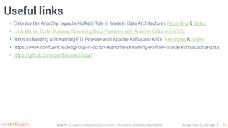 Apache Kafka and KSQL in Action: Let's Build a Streaming Data Pipeline ...