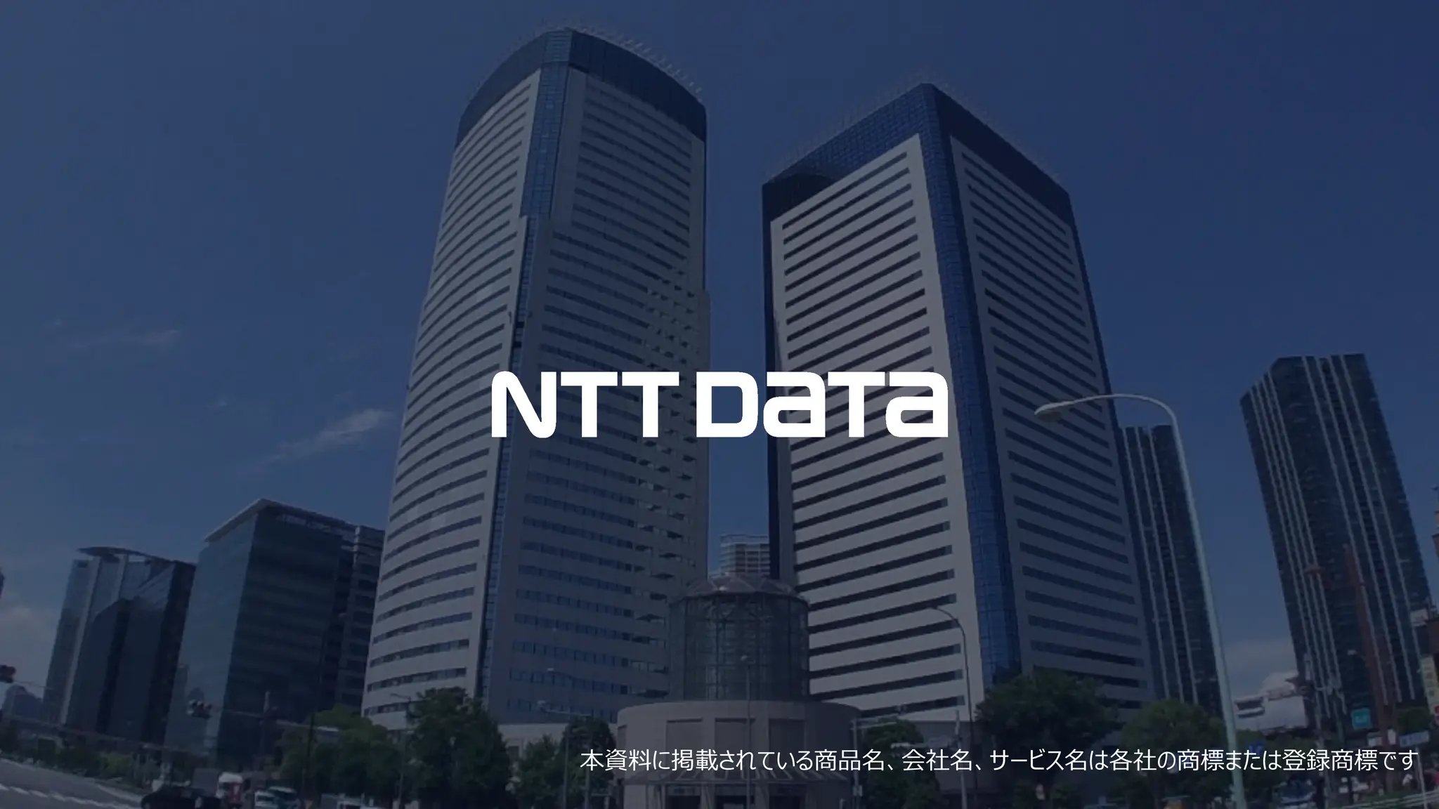 本資料に掲載されている商品名、会社名、サービス名は各社の商標または登録商標です
 