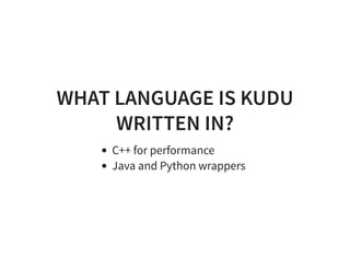 Apache kudu | PDF