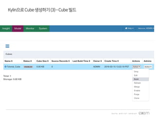 Kylin으로Cube생성하기(3)–Cube빌드
 