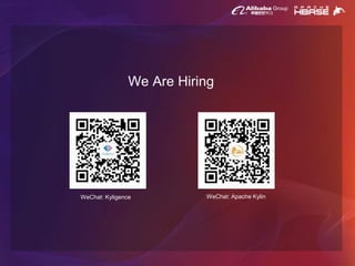 We Are Hiring
WeChat: Kyligence WeChat: Apache Kylin
 