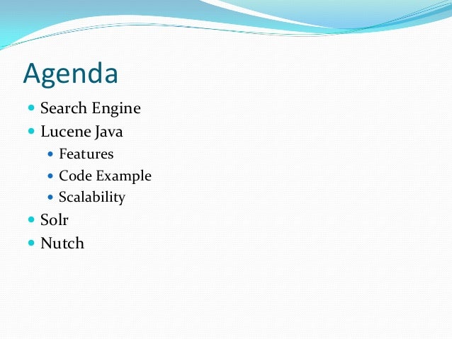 apache lucene indexing example apache lucene indexing example