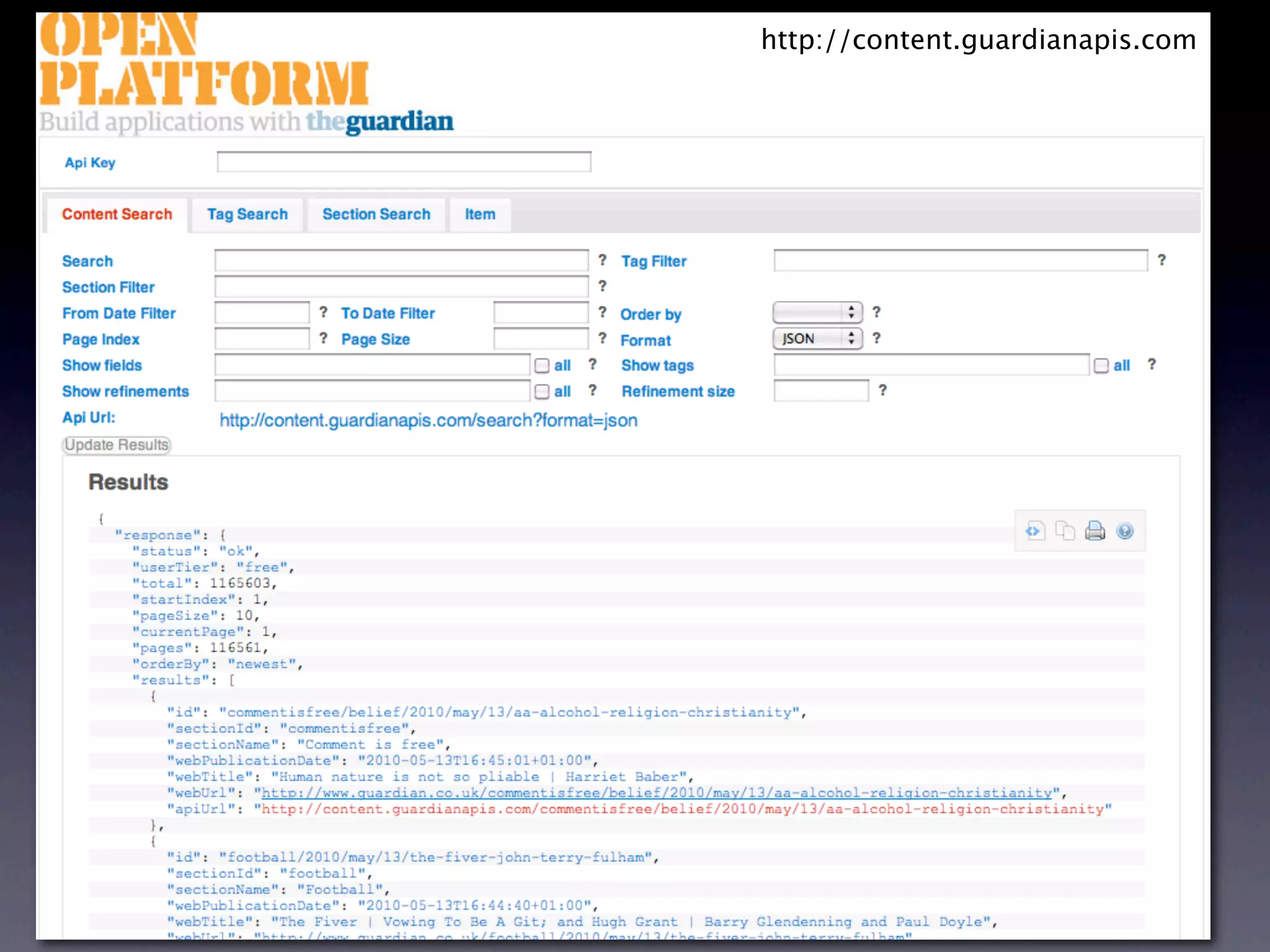 http://content.guardianapis.com 