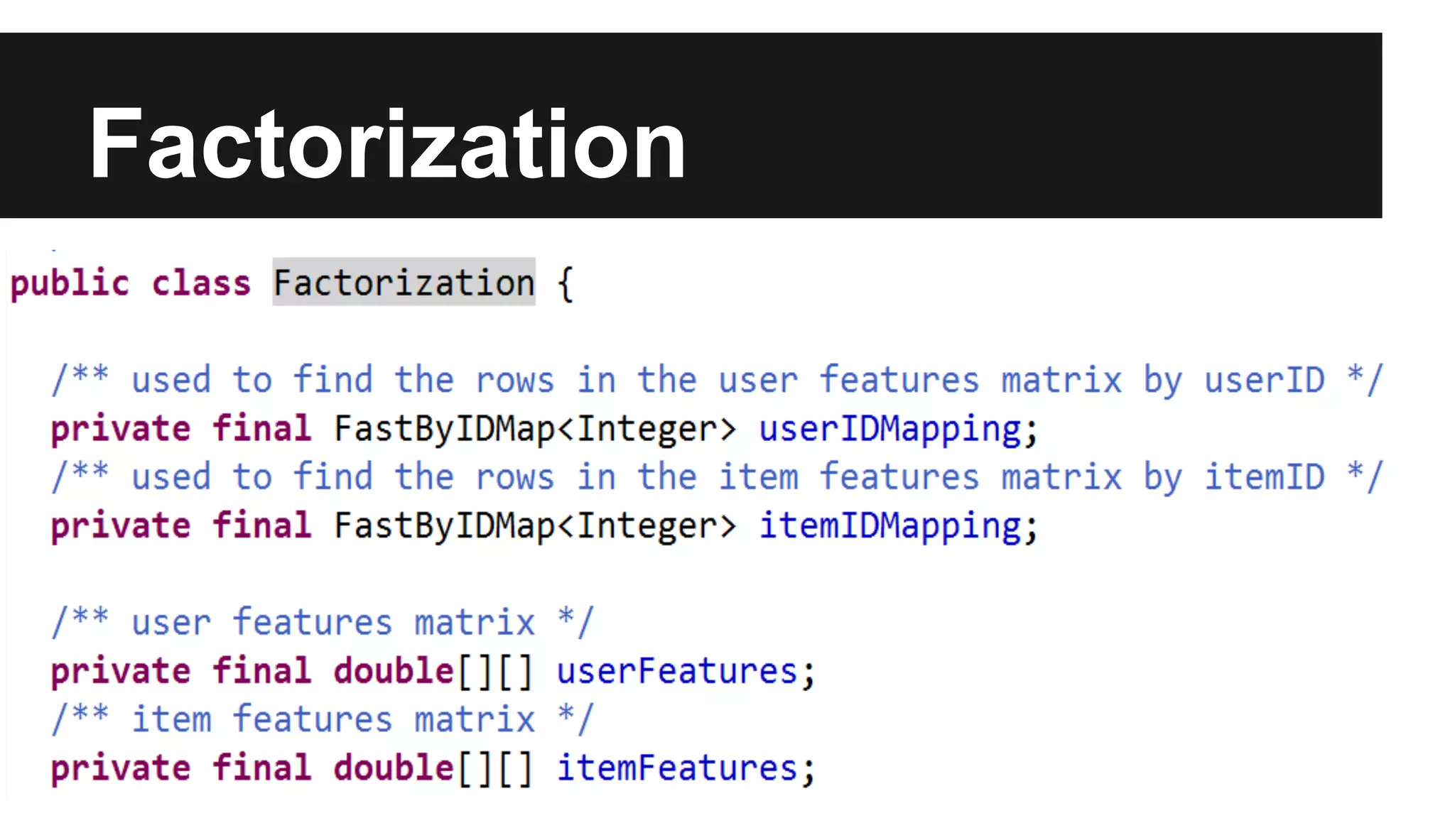 Factorization
 