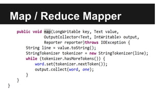 Map / Reduce Mapper
 