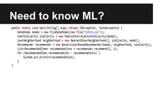 Need to know ML?
 