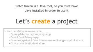 Apache maven, a software project management tool