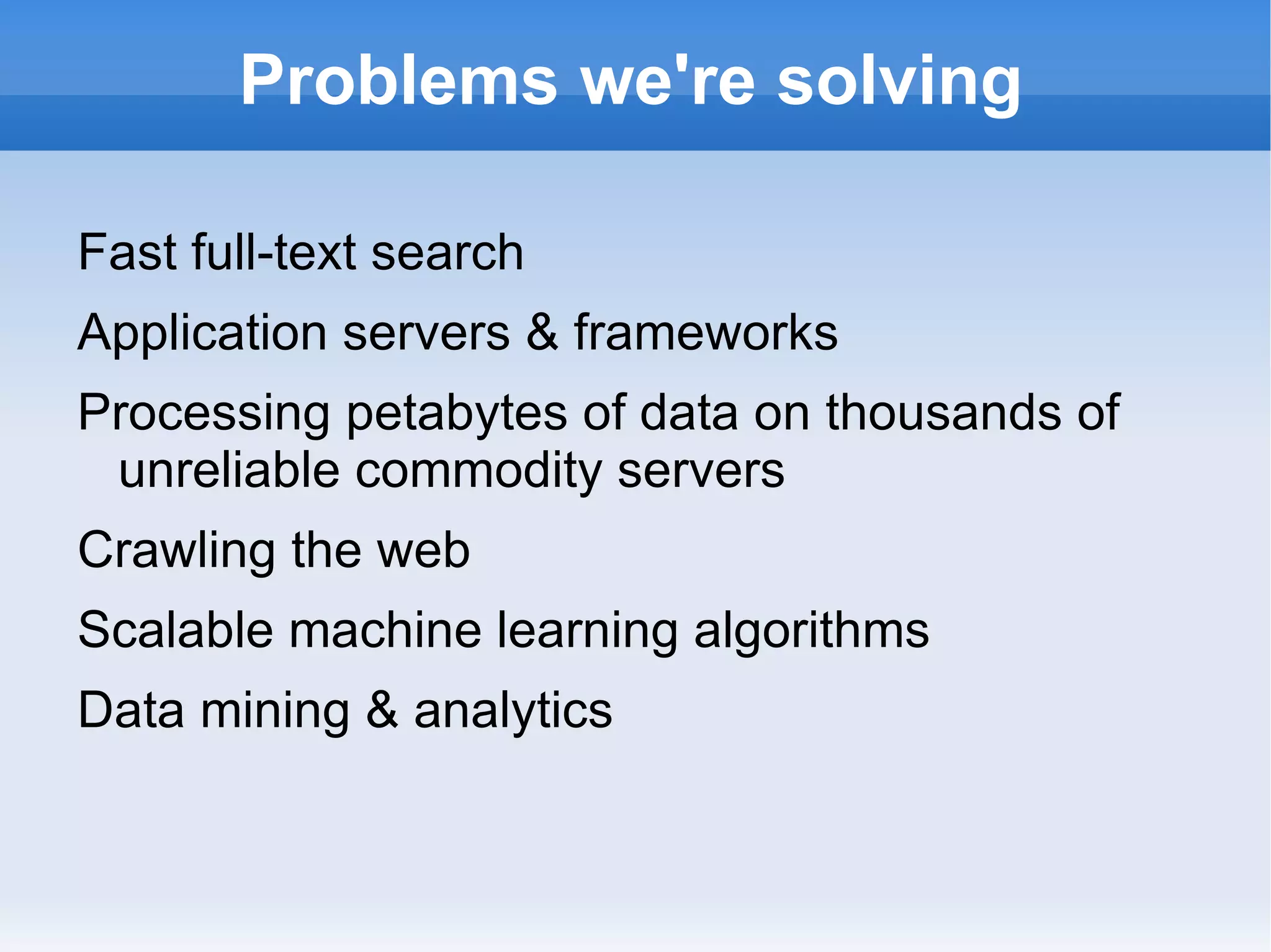 2006 – Solr, Hadoop 