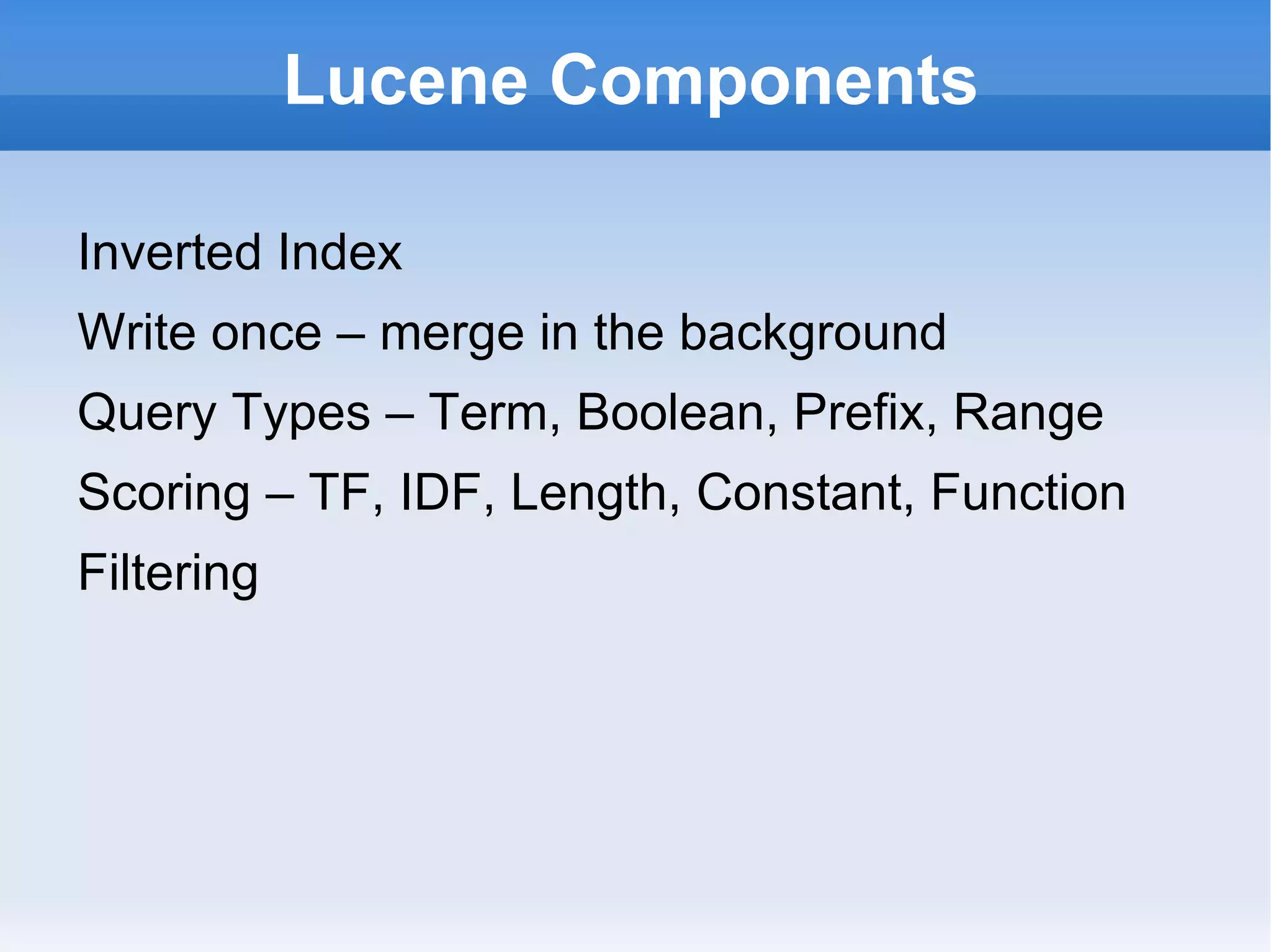 Lucene powers search on thousands of web sites 