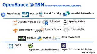 OpenSouce @ IBM https://developer.ibm.com/code/open/
 
