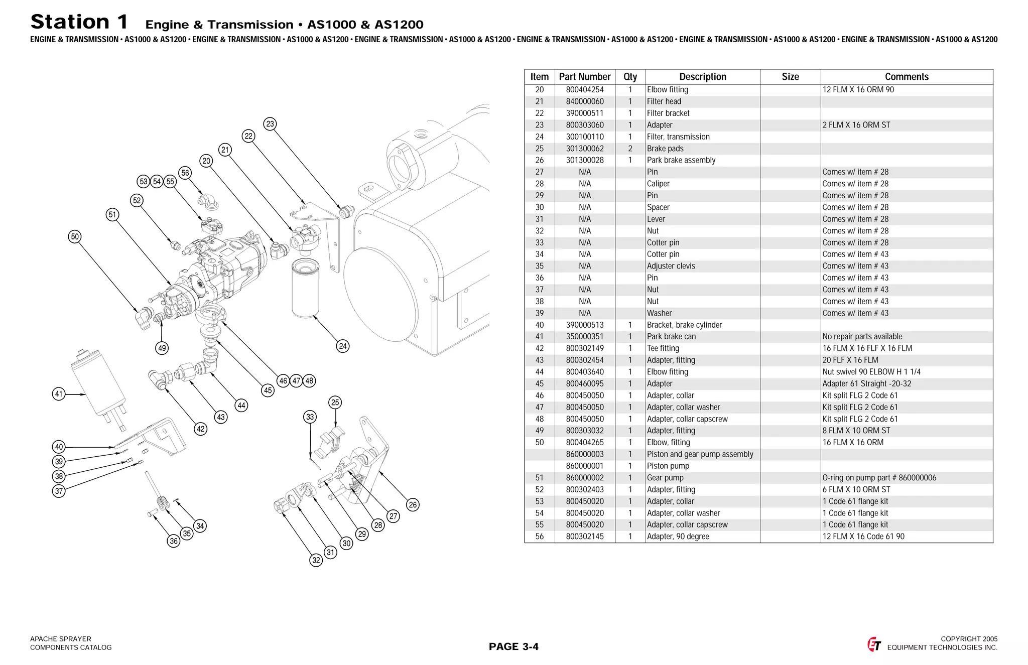 Apache parts book as500, as850, as1000, and as1200 PDF