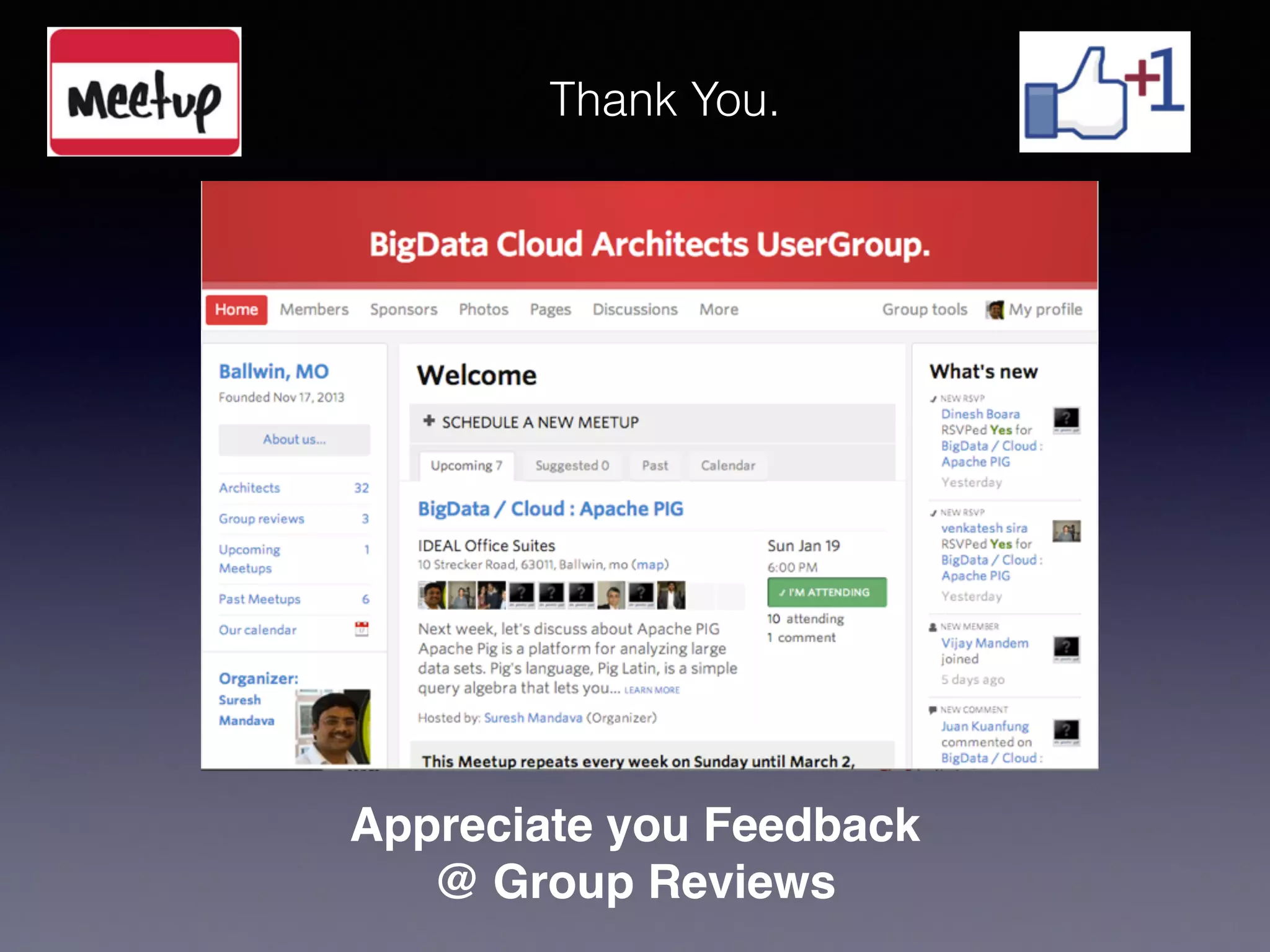Appreciate you Feedback!
@ Group Reviews
Thank You.
 