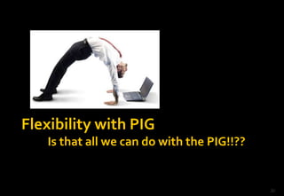 Flexibility with PIG
Is that all we can do with the PIG!!??

30

 