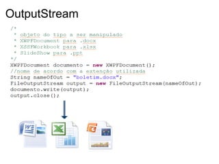 OutputStream
 