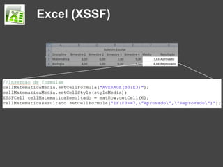 Excel (XSSF)
 