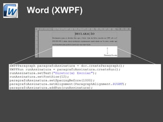 Word (XWPF)
 