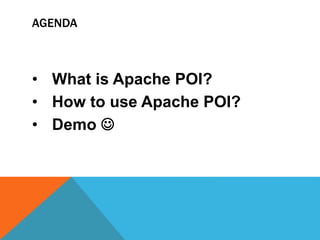 Apache poi | PPTX