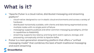 What is it?
●
○
○
○
○
●
 