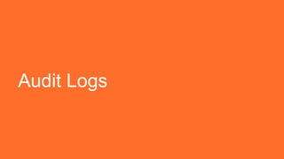 Audit Logs
 