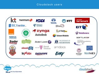C l i c k t o e d i t
The Cloud Specialists
C l o u d s t a c k u s e r s
 