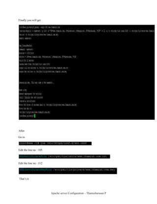 Apache server configuration | PDF