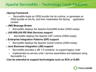 Servicemix Component Apache servicemix1 | PPTX
