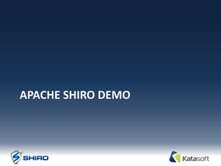 APACHE SHIRO DEMO
 