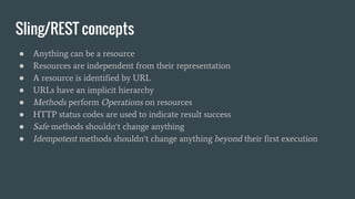 RESTFul development with Apache sling | PDF